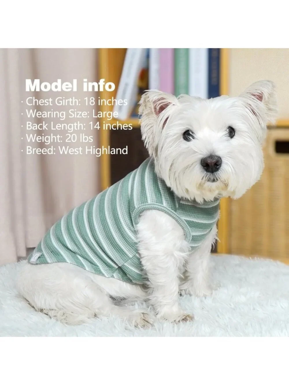 Lightweight Sleeveless Waffle Dog Shirts - Soft, Breathable Pet Tanks for Small